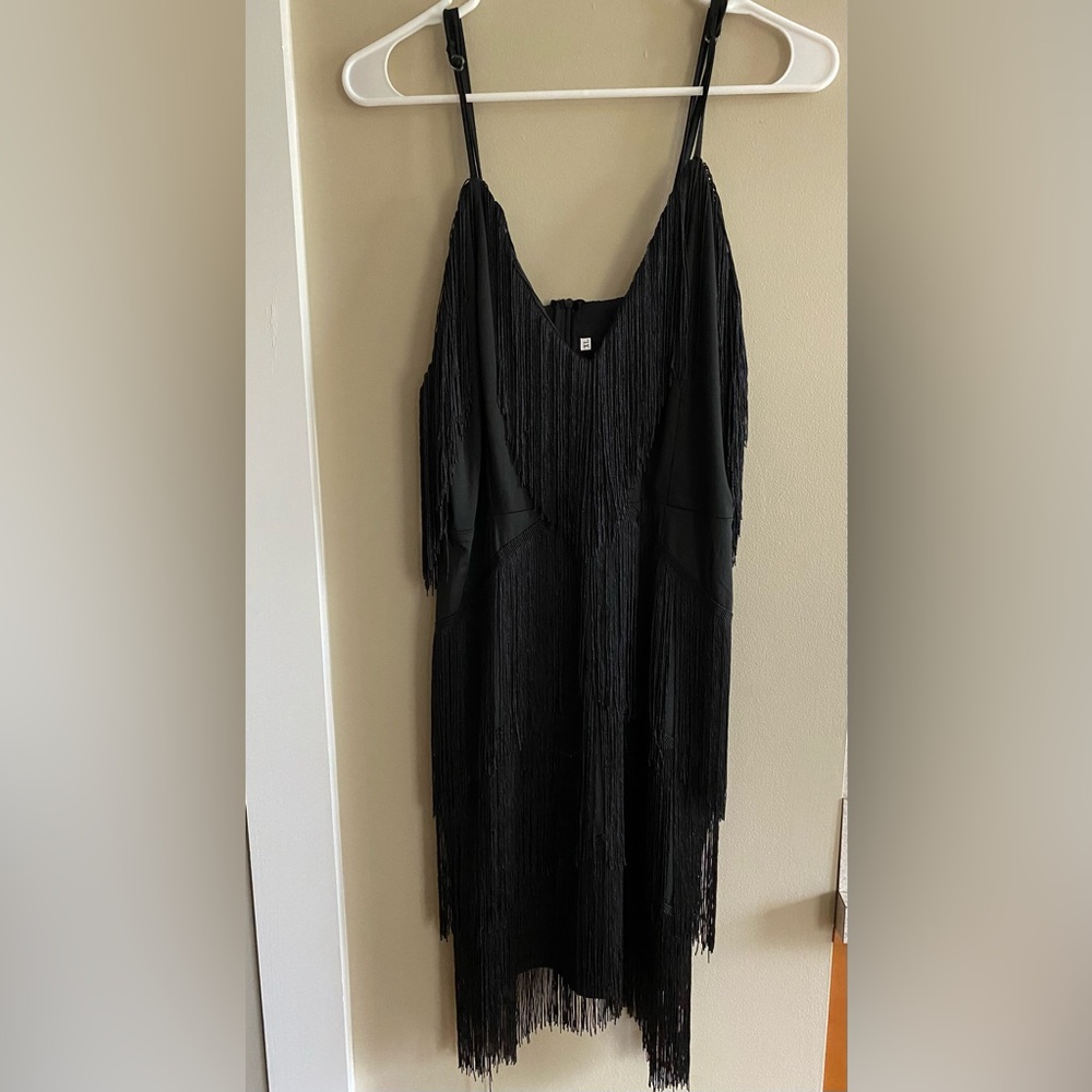 Black flapper dress
